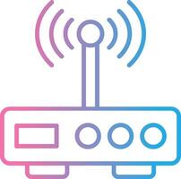 Modem Line Gradient Icon Design vector