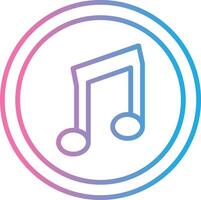 Music Line Gradient Icon Design vector