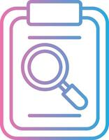 Magnifying Glass Line Gradient Icon Design vector