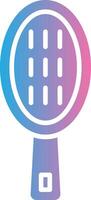 Hair Brush Glyph Gradient Icon Design vector