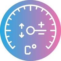 Gauge Glyph Gradient Icon Design vector