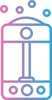 Humidifier Line Gradient Icon Design vector