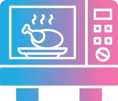 Roast Glyph Gradient Icon Design vector