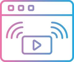 Line Gradient Icon Design vector