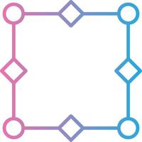 Nodes Line Gradient Icon Design vector