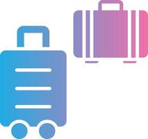 Bags Glyph Gradient Icon Design vector