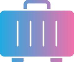 Suitcase Glyph Gradient Icon Design vector