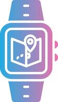 Maps Glyph Gradient Icon Design vector