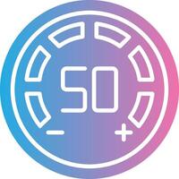 Gauge Glyph Gradient Icon Design vector