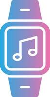 Music Glyph Gradient Icon Design vector