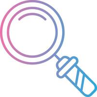 Magnifying Glass Line Gradient Icon Design vector