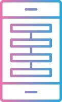 App Line Gradient Icon Design vector