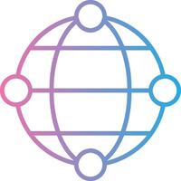 Internet Line Gradient Icon Design vector