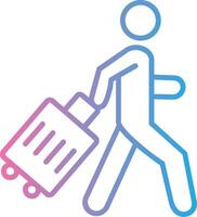 Person Line Gradient Icon Design vector