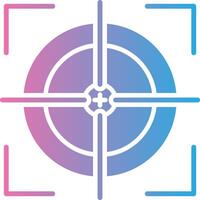 Scope Glyph Gradient Icon Design vector