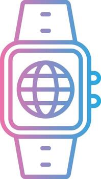 Internet Line Gradient Icon Design vector