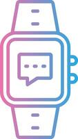 Message Line Gradient Icon Design vector