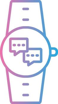 Message Line Gradient Icon Design vector