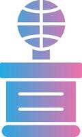 Basketball Glyph Gradient Icon Design vector