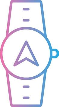Gps Navigation Line Gradient Icon Design vector