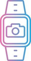 Camera Line Gradient Icon Design vector