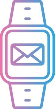 Message Line Gradient Icon Design vector