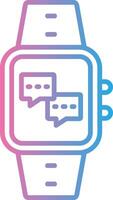 Messages Line Gradient Icon Design vector