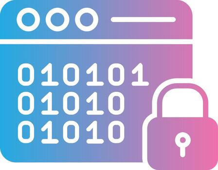 Browser Glyph Gradient Icon Design vector