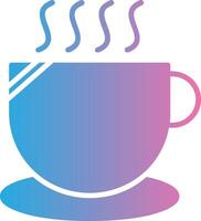 Cup Glyph Gradient Icon Design vector