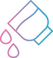 Add Water Line Gradient Icon Design vector