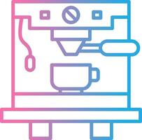 Coffee Machine Line Gradient Icon Design vector