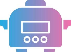 Slow Cooker Glyph Gradient Icon Design vector