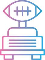 Football Line Gradient Icon Design vector