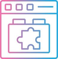 Plugins Line Gradient Icon Design vector