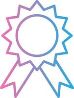 Badge Line Gradient Icon Design vector