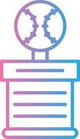Baseball Line Gradient Icon Design vector