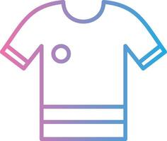 camisa línea degradado icono diseño vector