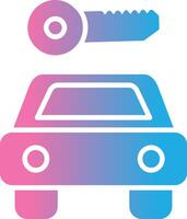 Car Rental Glyph Gradient Icon Design vector