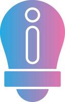 Information Glyph Gradient Icon Design vector