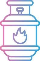 Gas Line Gradient Icon Design vector