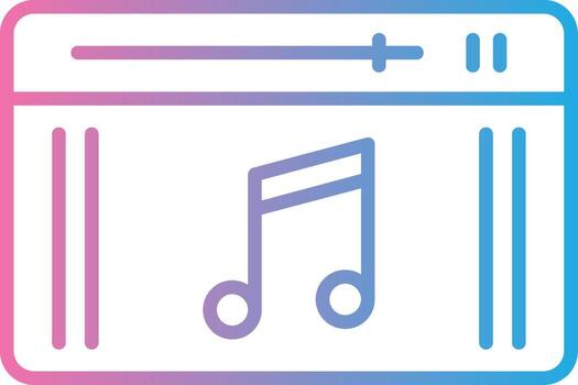 navegador línea degradado icono diseño vector