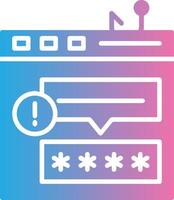 Spoofing Glyph Gradient Icon Design vector