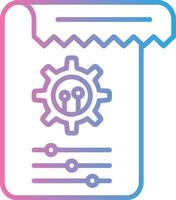 Tasks Line Gradient Icon Design vector