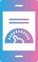 Dashboard Glyph Gradient Icon Design vector