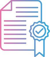 File Line Gradient Icon Design vector