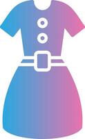 Dress Glyph Gradient Icon Design vector