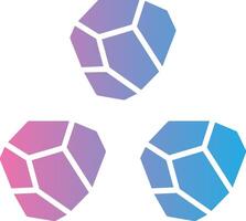 Boulder Glyph Gradient Icon Design vector