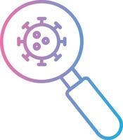 Detection Line Gradient Icon Design vector
