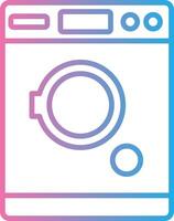 Tumble Dryer Line Gradient Icon Design vector