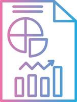 Analytics Line Gradient Icon Design vector